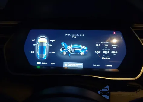 2016 Tesla Model S 60/70/75/85 z USA, uszkodzony, nr VIN 5YJSA1E12GF119760